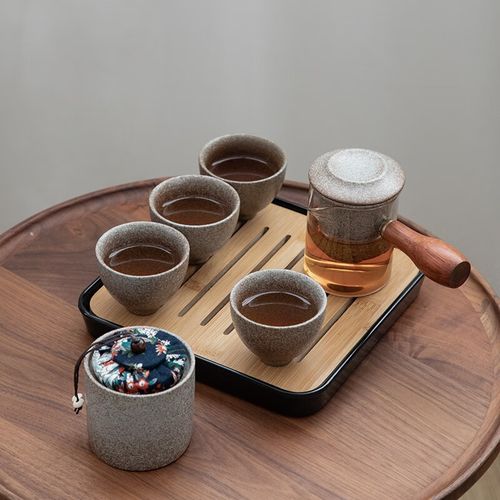 繁简随身旅行茶具套装带茶盘便携包出差一壶四杯陶瓷功夫茶具小套定制